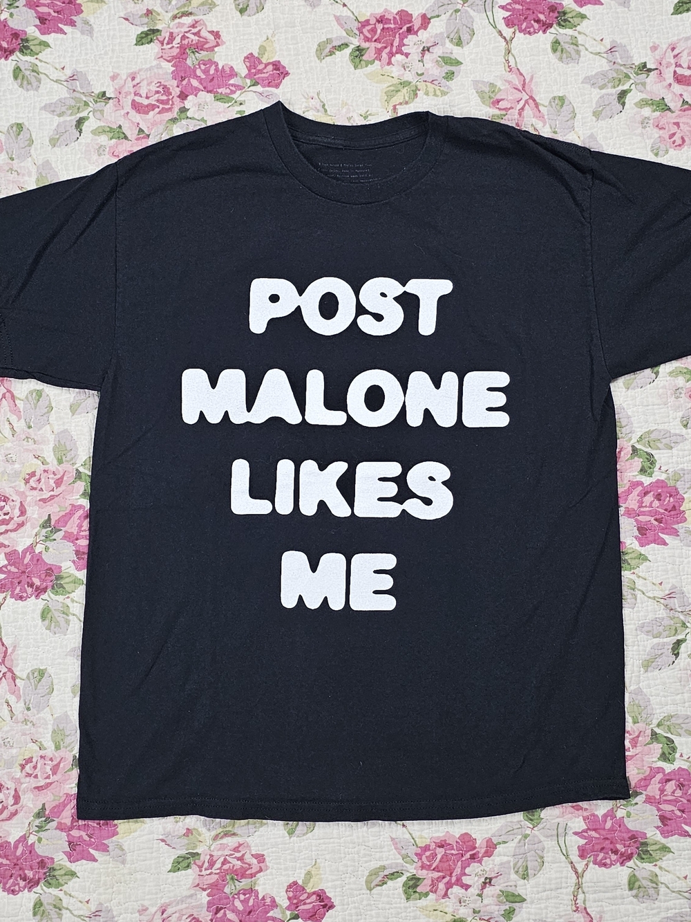 Post Malone Likes Me Graphic Cotton Crew Neck T-Shirt L
